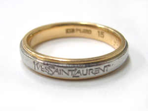 イヴ サンローラン Yves Saint Laurent ソリティア ダイヤ 0.34ct F/VVS2/VG 10.5号 リング Pt 指輪【鑑定書付き】VLP 90191856